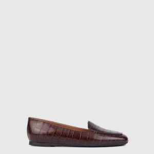 Flats & Sneakers^Aquatalia Judie Brown croc