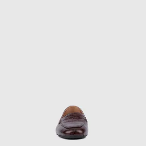Flats & Sneakers^Aquatalia Judie Brown croc