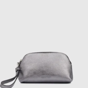 Leather Goods^Aquatalia Medium Zip Wristlet Silver