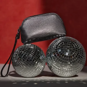 Leather Goods^Aquatalia Medium Zip Wristlet Silver