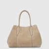 Handbags^Aquatalia Parma Carryall Light taupe