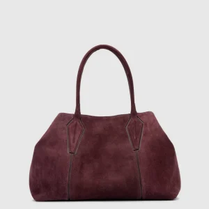 Handbags^Aquatalia Parma Carryall Wine