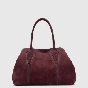 Handbags^Aquatalia Parma Carryall Wine