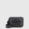 Handbags^Aquatalia Soho Crossbody Black pebbled