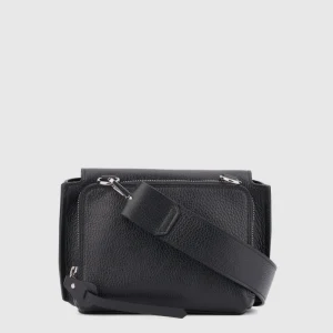 Handbags^Aquatalia Soho Crossbody Black pebbled