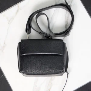 Handbags^Aquatalia Soho Crossbody Black pebbled
