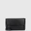 Handbags^Aquatalia Verona Messenger Black