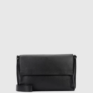 Handbags^Aquatalia Verona Messenger Black