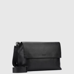 Handbags^Aquatalia Verona Messenger Black